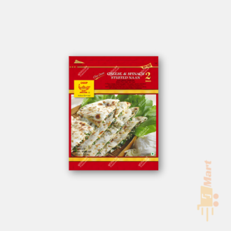 Cheese & Spinach Stuffed Naan- 2pcs